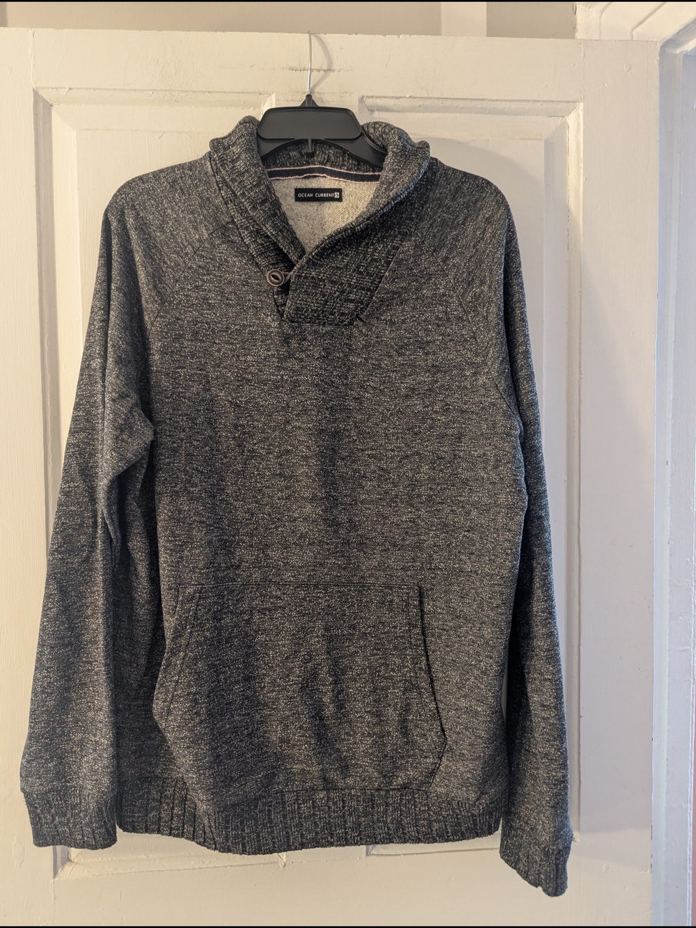 Ocean Current Men's Shawl Pullover - Gray